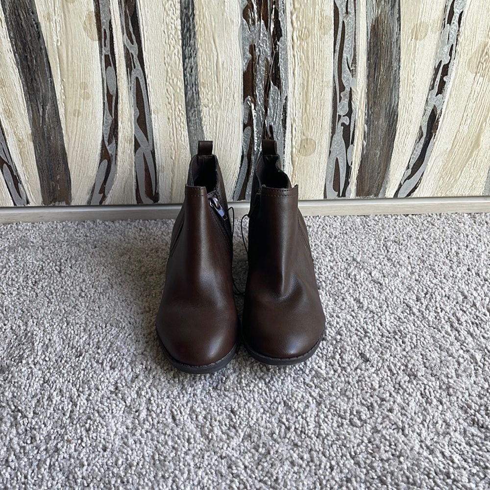SUN + STONE Big Girls Ankle Boots With Zipper 5 *New without tag*